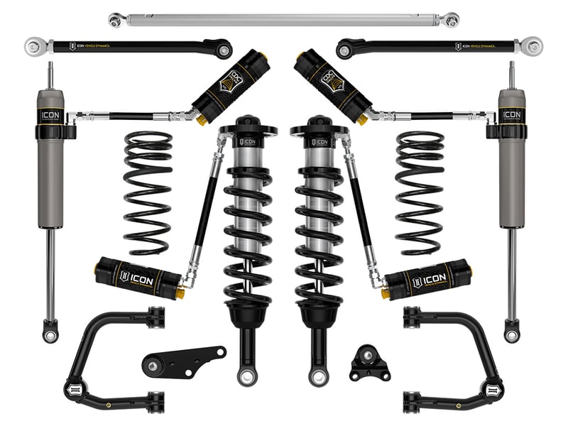 icon 2024 toyota land cruiser 250 series, 1.25-3" lift, stage 8 suspension system, cdcv, tubular k53368t