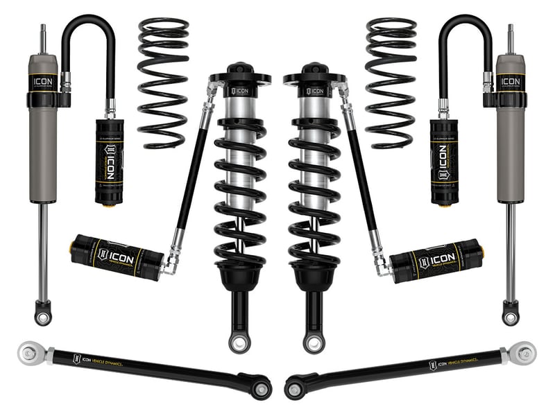 icon 2023-2024 toyota sequoia trd pro, 1-2.5" lift, stage 4 2.5 suspension system, tubular k53394t