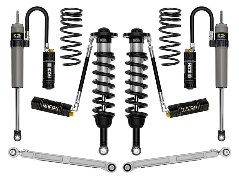 icon 2023-2024 toyota sequoia trd pro, 1-2.5" lift, stage 6 2.5 suspension system, billet k53396