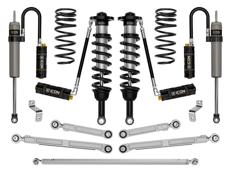 icon 2023-2024 toyota sequoia trd pro, 1-2.5" lift, stage 7 2.5 suspension system, billet k53397