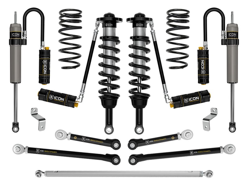 icon 2023-2024 toyota sequoia trd pro, 1-2.5" lift, stage 7 2.5 suspension system, tubular k53397t