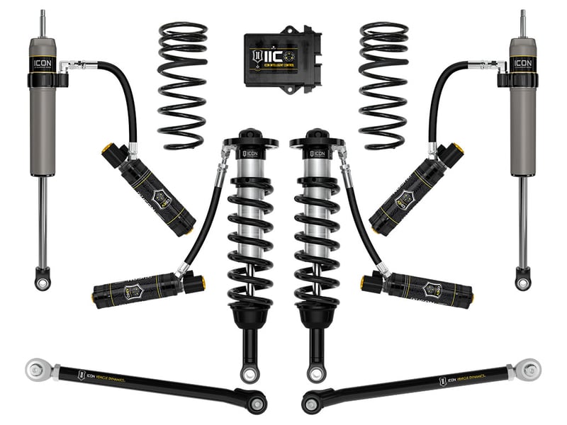 icon 2023-2024 toyota sequoia trd pro, 1-2.5" lift, stage 9 2.5 suspension system, tubular k53399t