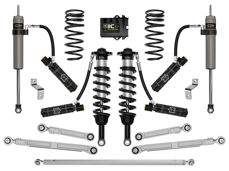 icon 2023-2024 toyota sequoia trd pro, 1-2.5" lift, stage 10 2.5 suspension system, billet k53400