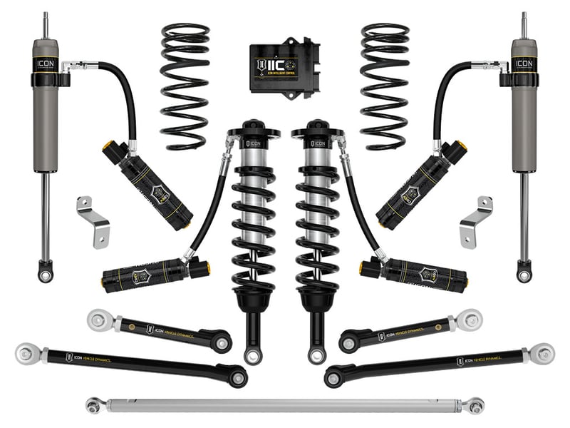 icon 2023-2024 toyota sequoia trd pro, 1-2.5" lift, stage 10 2.5 suspension system, tubular k53400t
