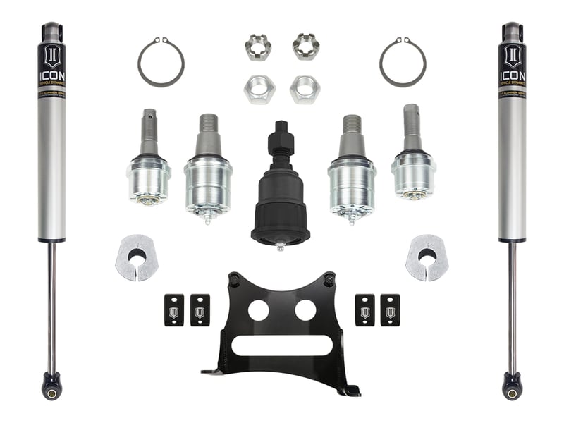 icon 2005-2022 ford f-250/f-350 super duty 4wd, ultimate front end kit, stage 3 k6213