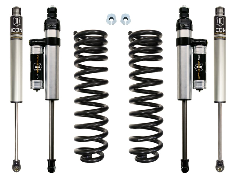 icon 2005-2016 ford f-250/f-350 super duty 4wd diesel, 2.5" lift, stage 2 suspension system k62501