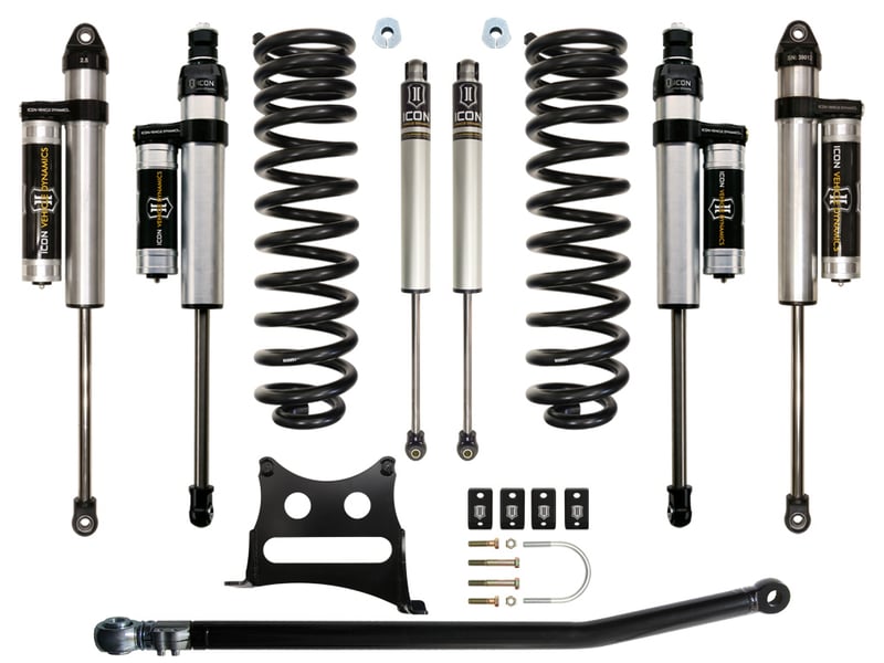 icon 2005-2016 ford f-250/f-350 super duty 4wd diesel, 2.5" lift, stage 4 suspension system k62503