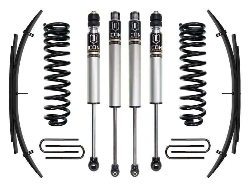 icon 2017-2019 ford f-250/f-350 4wd diesel, 2.5" lift, stage 1 suspension system w/ expansion packs k62511l
