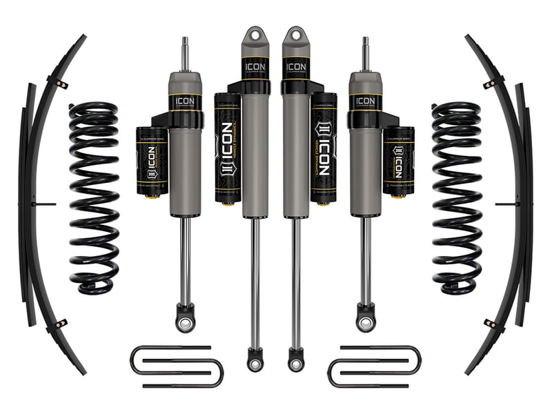 icon 2020-2023 ford f-250/f-350 super duty 4wd diesel, 2.5" lift, stage 2 suspension system w/ expansion packs k62522l