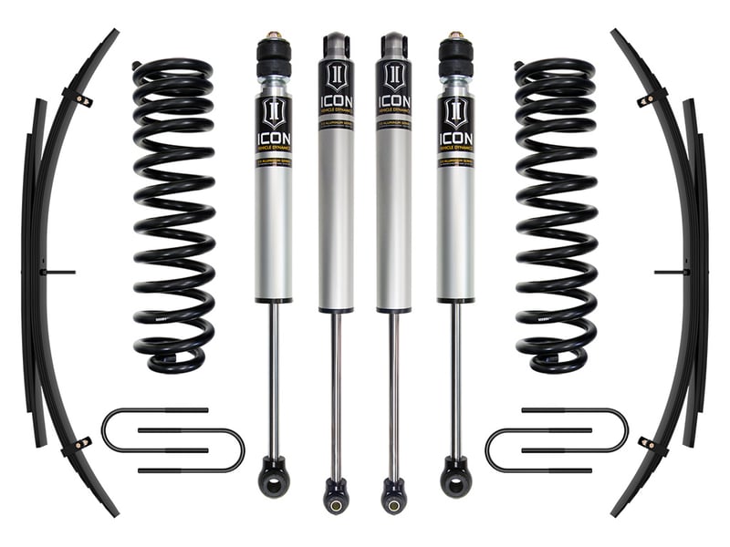 icon 2008-2010 ford f-250/f-350 super duty 4wd diesel, 2.5" lift, stage 1 suspension system w/ expansion packs k62571