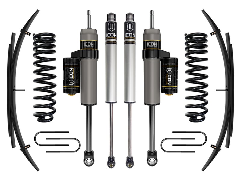 icon 2008-2010 ford f-250/f-350 super duty 4wd diesel, 2.5" lift, stage 2 suspension system w/ expansion packs k62572