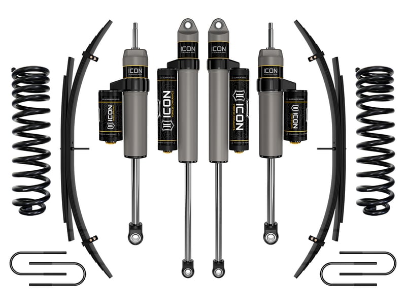icon 2008-2010 ford f-250/f-350 super duty 4wd diesel, 2.5" lift, stage 3 suspension system w/ expansion packs k62573