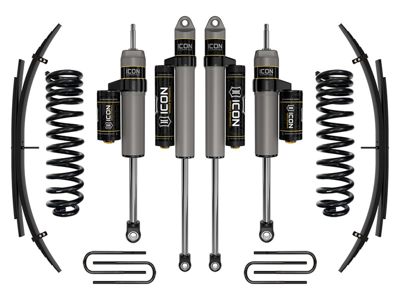 icon 2011-2016 ford f-250/f-350 super duty 4wd diesel, 2.5" lift, stage 3 suspension system w/ expansion packs k62583