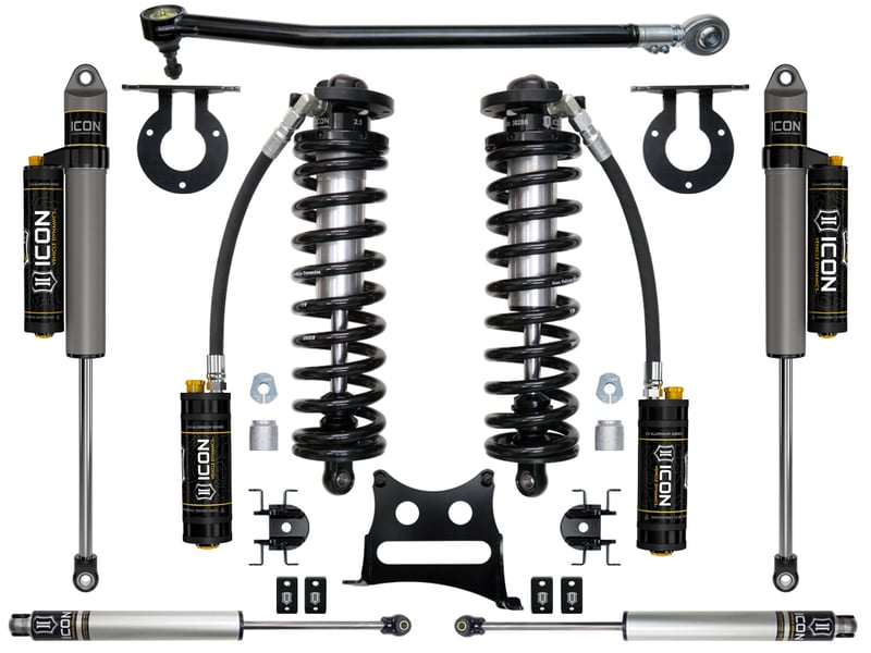 icon 2017-2022 ford f250/f350, 2.5-3" lift, stage 4 coilover conversion system k63144