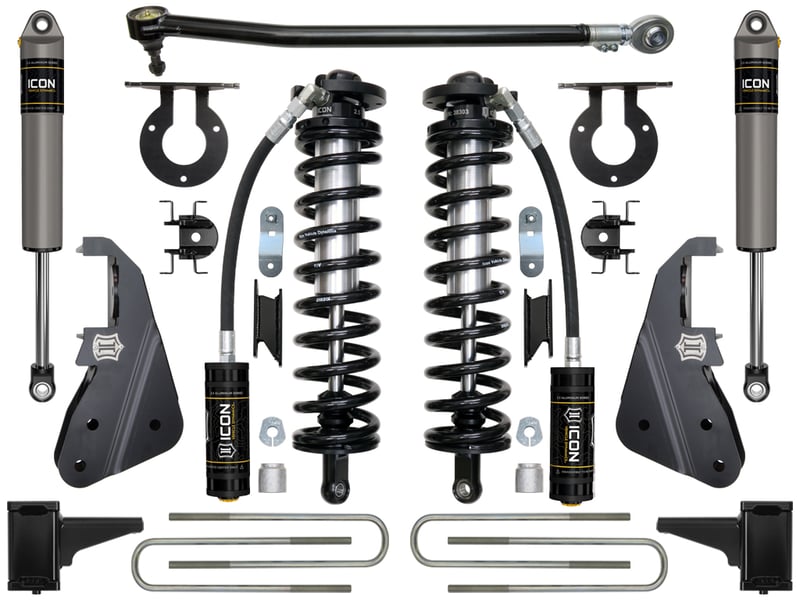 icon 2017-2022 ford f250/f350, 4-5.5" lift, stage 2 suspension system k63152