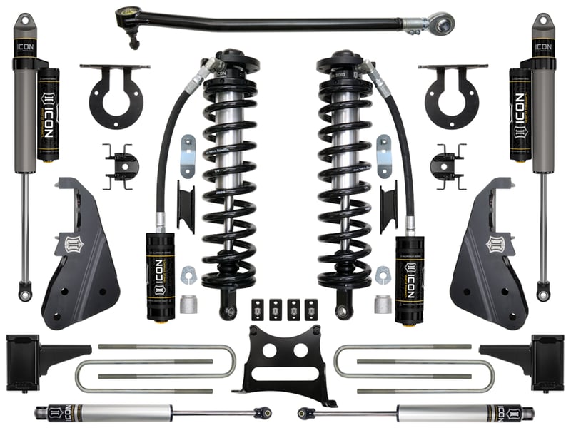 icon 2017-2022 ford f250/f350, 4-5.5" lift, stage 3 suspension system k63153