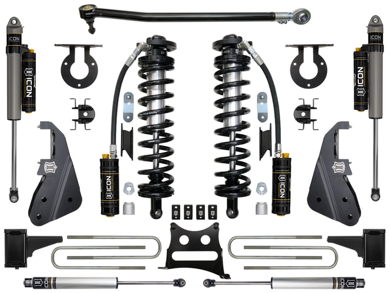 icon 2017-2022 ford f250/f350, 4-5.5" lift, stage 4 suspension system k63154