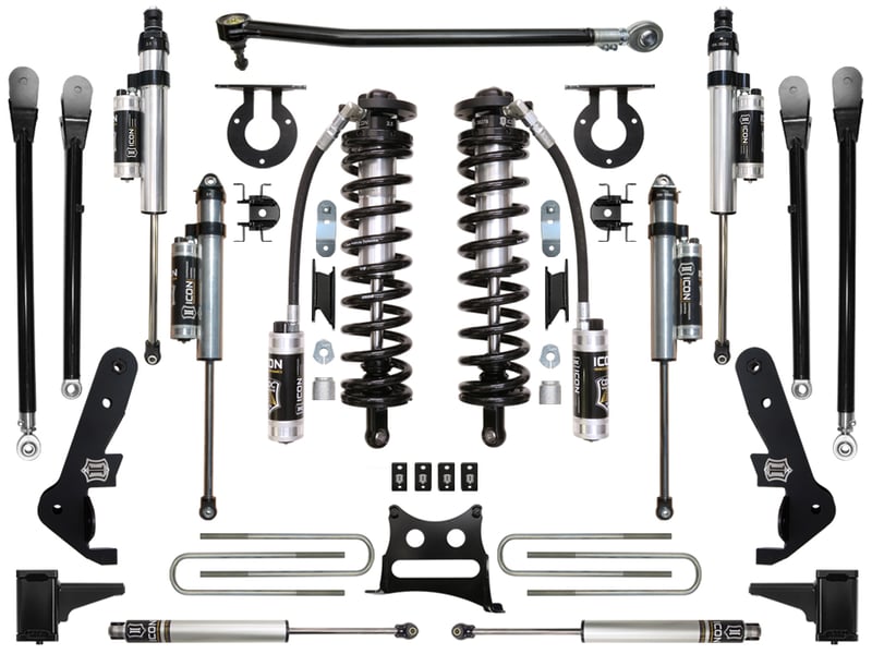 icon 2017-2022 ford f250/f350, 4-5.5" lift, stage 6 suspension system k63156