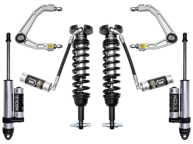 icon 2019-2023 gm 1500, 1.5-3.5" lift, stage 3 suspension system, billet uca k73063