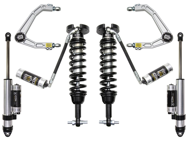 icon 2019-2023 gm 1500, 1.5-3.5" lift, stage 4 suspension system, billet uca k73064