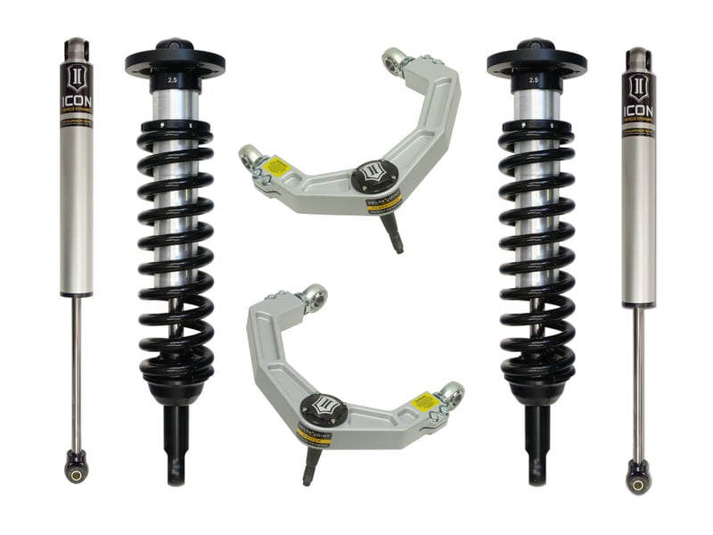 icon 09-13 ford f150 4wd 0-2.63" stage 2 suspension system w billet uca k93002