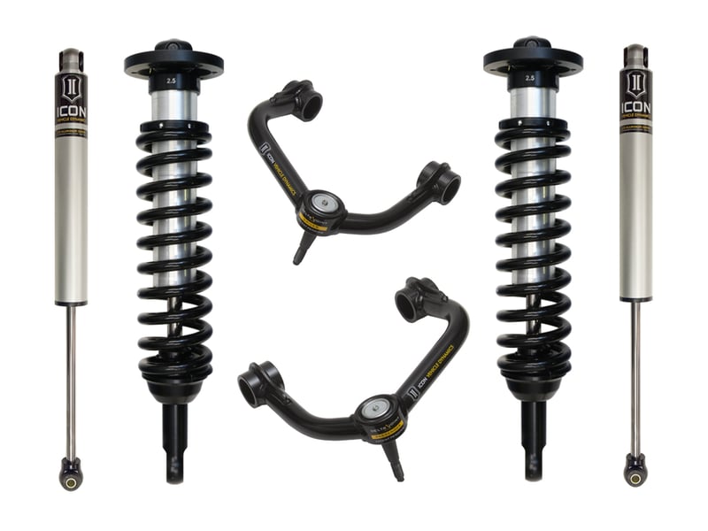 icon 04-08 ford f150 2wd 0-2.63" stage 2 suspension system w tubular uca k93031t