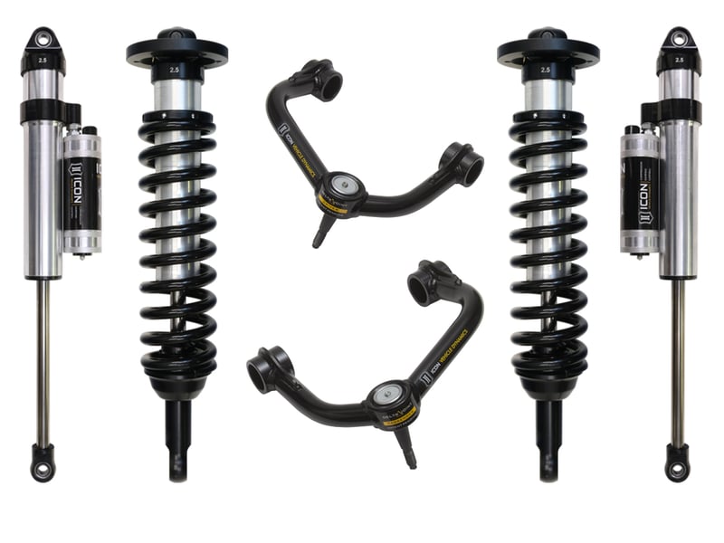 icon 04-08 ford f150 2wd 0-2.63" stage 4 suspension system w tubular uca k93033t
