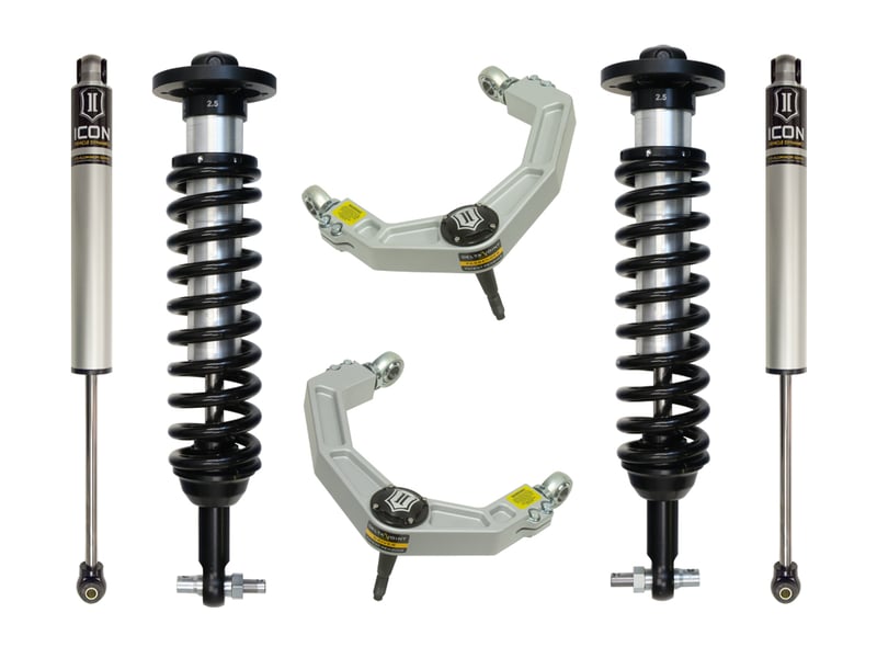 icon 2014 ford f150 4wd 0-2.63" stage 2 suspension system w billet uca k93062