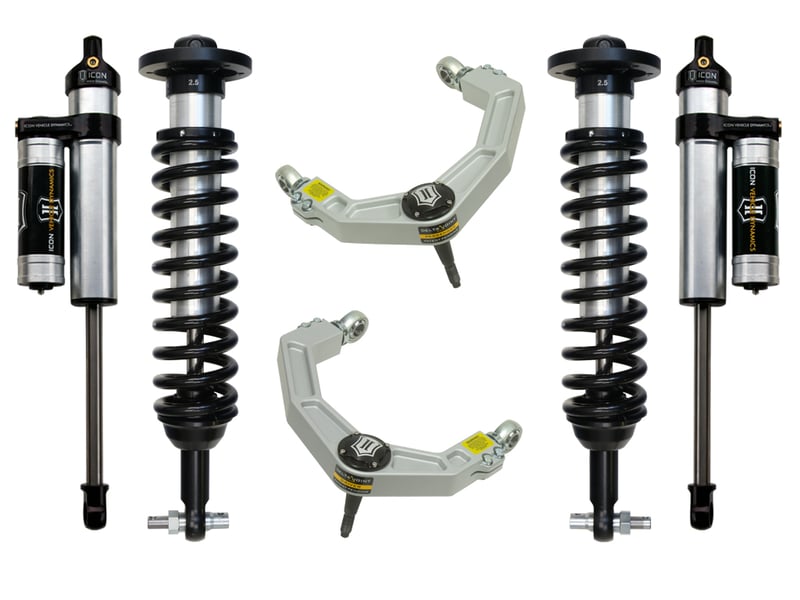 icon 2014 ford f150 4wd 0-2.63" stage 3 suspension system w billet uca k93063