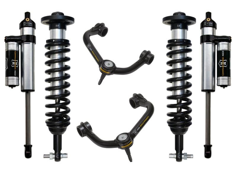 icon 2014 ford f150 4wd 0-2.63" stage 3 suspension system w tubular uca k93063t
