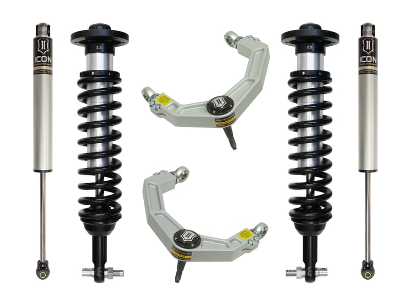 icon 2014 ford f150 2wd 0-2.63" stage 2 suspension system w billet uca k93072