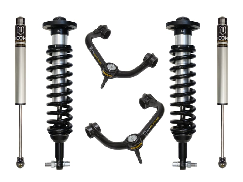 icon 2014 ford f150 2wd 0-2.63" stage 2 suspension system w tubular uca k93072t