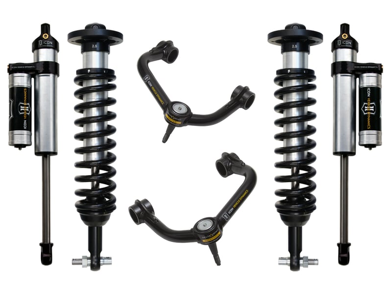 icon 2014 ford f150 2wd 0-2.63" stage 3 suspension system w tubular uca k93073t