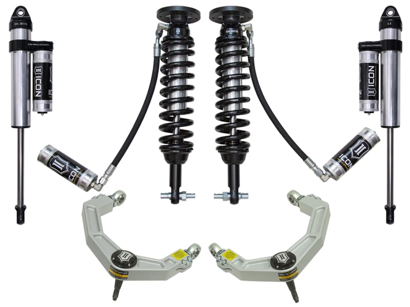 icon 2015-2020 ford f150 4wd 2-2.63" stage 4 suspension system w billet uca k93084
