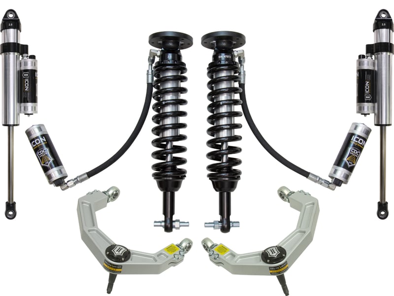 icon 2015-2020 ford f150 4wd 2-2.63" stage 5 suspension system w billet uca k93085
