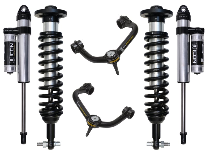 icon 2015-2020 ford f150 2wd 0-3" stage 3 suspension system w tubular uca k93093t