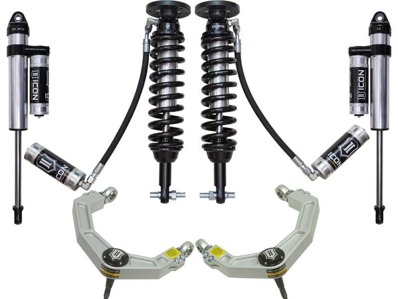 icon 2015-2020 ford f150 2wd 1.75-3" stage 4 suspension system w billet uca k93094