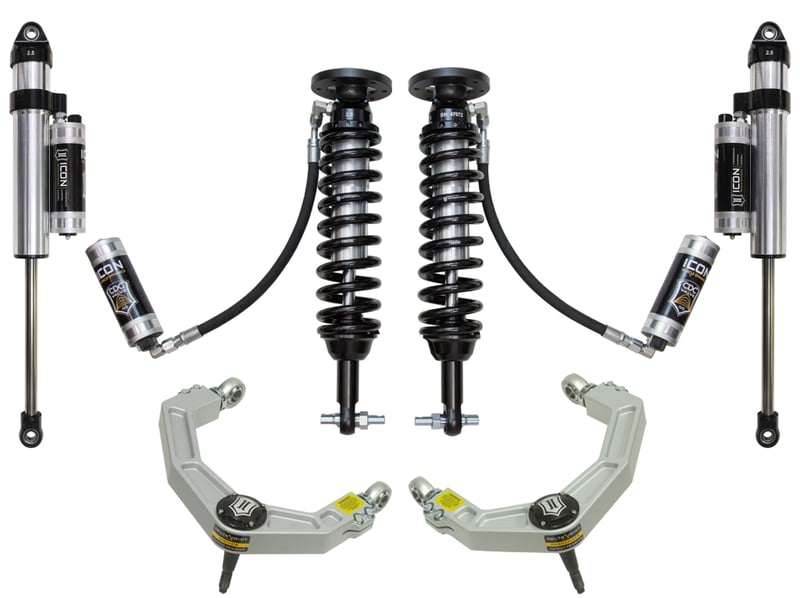 icon 2015-2020 ford f150 2wd 1.75-3" stage 5 suspension system w billet uca k93095