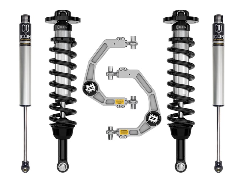 icon 2021-2024 ford f-150 4wd, 2.75-3.5" lift, stage 1 suspension system, billet k93131