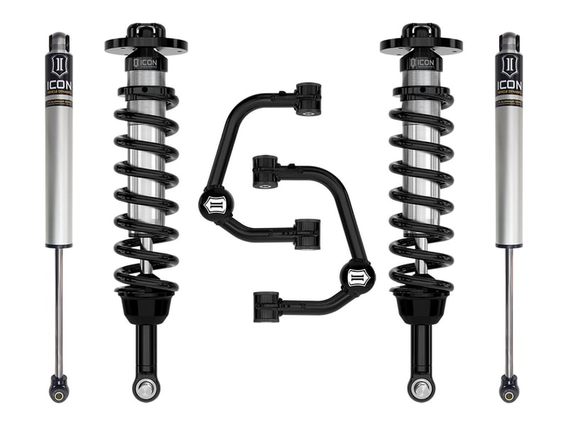 icon 2021-2024 ford f-150 4wd, 2.75-3.5" lift, stage 1 suspension system, tubular k93131t