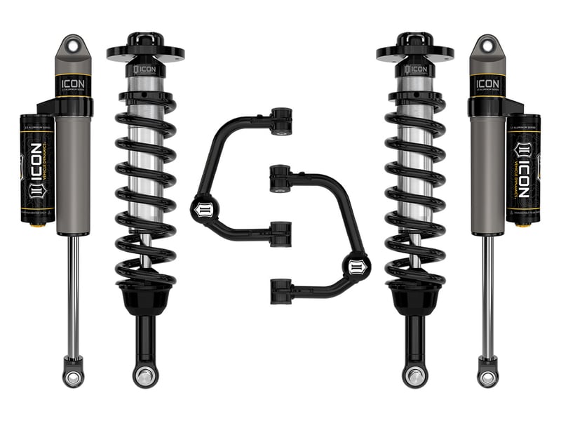 icon 2021-2024 ford f-150 tremor, 2.5-3" lift, stage 2 suspension system, tubular k93162t