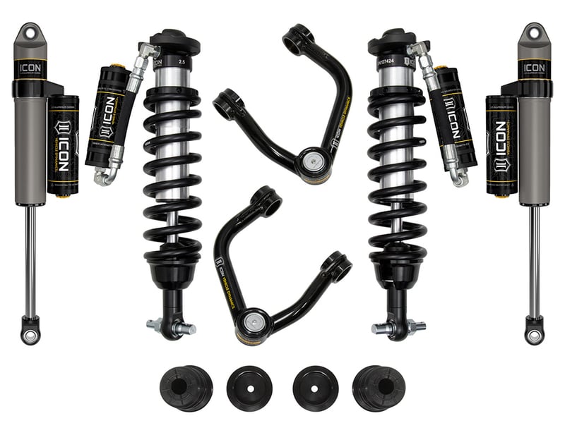icon 19-21 ford ranger, 0-3.5" lift, stage 4 susp system, tubular uca al knuckle k93204ta