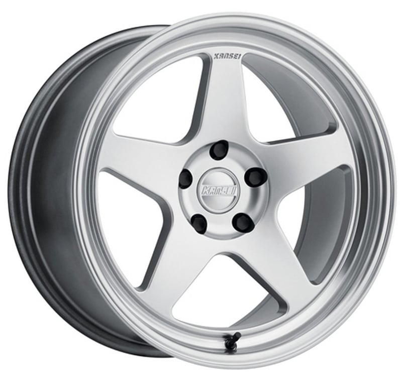 19x9.5 kansei knp hypersilver machined w/ polished lip 5x112 35mm