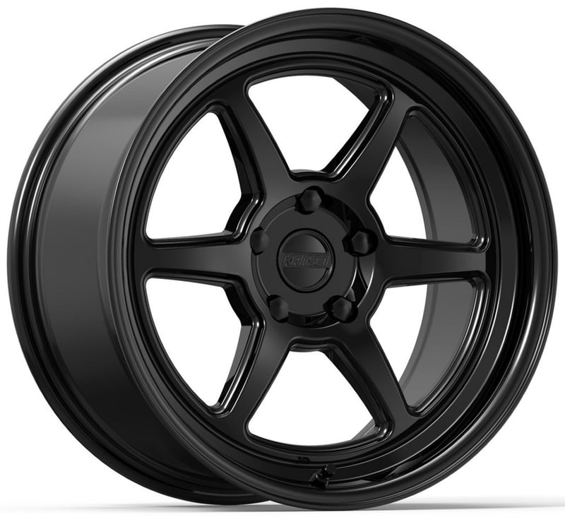 18x9 kansei roku gloss black 5x4.25/108 12mm