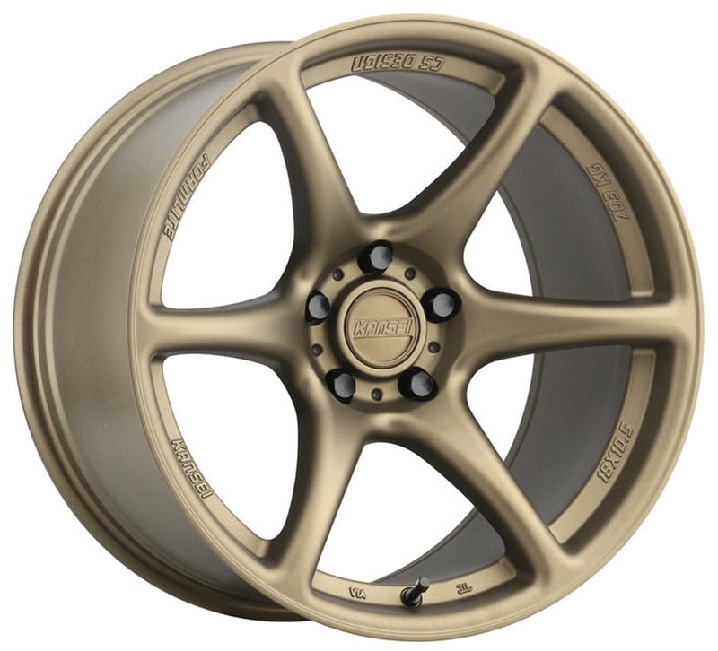 (clearance - no returns) 18x10.5 kansei tandem textured bronze 5x100 12mm