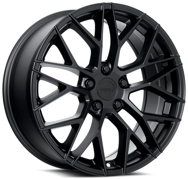 18x8 katana racing kr01 matte black 5x100 40mm