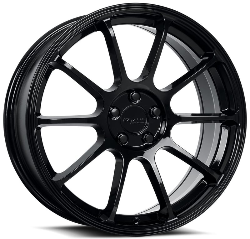 17x7.5 katana racing kr07 gloss black 5x108/4.25 40mm