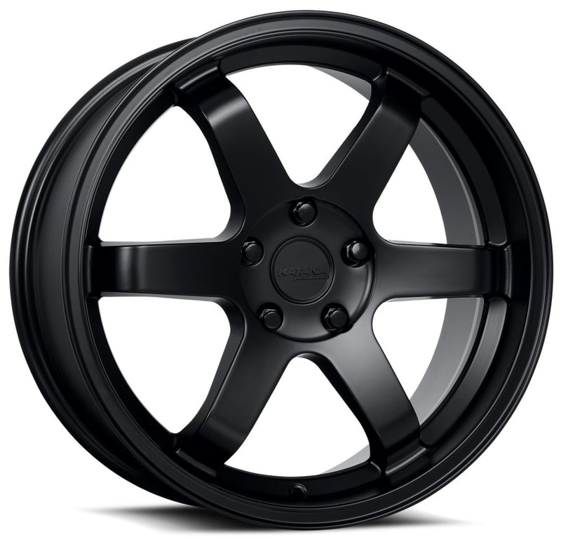 18x8 katana racing kr08 matte black 5x105 40mm