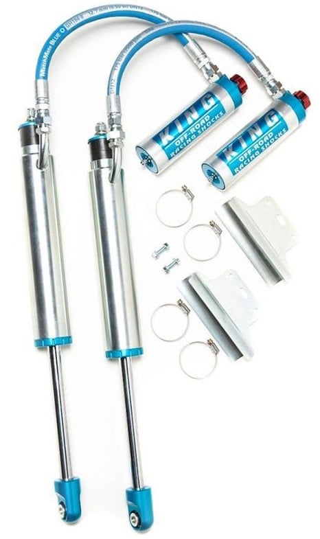 king shocks 2005+ toyota tacoma (6 lug) rear 2.5 dia remote reservoir shock w/adjuster (pair) 25001-121a