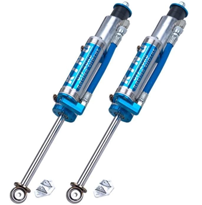 king shocks 97-06 jeep wrangler tj front 2.5 dia piggy hose res shock 3-5in lift w/adjuster (pair) 25001-176a